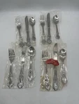 (4) Reed & Barton Duchess Of Marlborough 3 Pc Set Dinner Fork, Knife Teaspoon. Fixed Price $74.99.