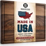 Made Usa Black Walnut Cutting Board By - Butcher Block Wooden Carving.... Fixed Price $142.59.