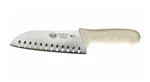 Winco KWP-70 7" Stamped Santoku Knife W/ White Polypropylene Handle. Fixed Price $12.27.