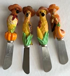 Cardinal Inc. Bird Themed Gourmet Stainless Steel Spreaders Set Of 4. Fixed Price $10.99.