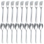 24 Pcs Silverware Set - Stainless Steel Forks And Spoons Home Kitchen. Fixed Price $27.40.
