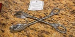 Arthur Court Grape Salad Tongs Aluminum. Fixed Price $12.99.
