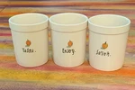Rae Dunn Pumpkin Crock Utensil Holder Set Enjoy Savor Taste Fall Thanksgiving. Fixed Price $39.97.