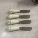 Princess House Vintage Butter Spreader Knives Ivory Handles Stainless Set Of 4. Fixed Price $29.00.