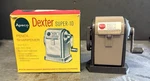 Used Apsco Dexter Super 10 Hand Crank Manual Pencil Sharpener In Box With Paper. Fixed Price $24.95.