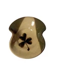 Mississippi Mud Pottery Studio Shamrock Spoon Rest Trinket Tray Green Beige. Fixed Price $24.99.