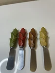 4 Boston Warehouse Fall Thanksgiving Cheese Spreader Charcuterie Board Knives. Fixed Price $8.39.
