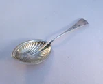 Jac Rose-gorham Sterling Preserve Spoon W/ Brite Cut Decorated BOWL-7 3/8". Fixed Price $119.00.