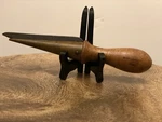 Antique Apothecary Laboratory Wood Brass Cork Borer Cutter Sharpener Knife Tool. Fixed Price $65.00.