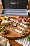 Vintage Towle Mother Of Pearl Handle 3PC Cheese Serving Set With Felt Box. Fixed Price $24.00.
