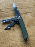 Ruike Multitool S31-G Sandvik 12C27 Steel Used Green Pocket Knife. Fixed Price $27.00.