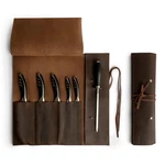 Rustic Leather Knife Roll Case, Durable Bag For Professional Chefs.... Fixed Price $160.77.