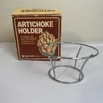 Vintage Fox Run Craftsmen Artichoke Holder Chrome Steamer Box Dishwasher Safe. Fixed Price $10.00.