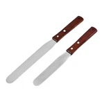 Straight Icing Spatula, Stainless Steel 2-PACK Cake Set Wood.... Fixed Price $11.67.
