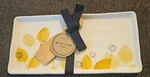 Demdaco Summer Floral Appetizer Tray 10" X 5" With Bamboo Spreader New. Fixed Price $24.95.
