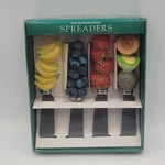 Vtg Boston Warehouse Breakfast Fruit Spreaders Butter Cheese Jam Knives 4PC Set. Fixed Price $12.62.