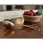 Sheridan Goldplated 10 1/2 Salad Calipers Vintage Box Tongs Spoon Fork Serve. Fixed Price $10.80.