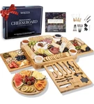 Extra Large Charcuterie Boards Gift Set: Premium Bamboo With Accessory Kit New. Fixed Price $35.99.