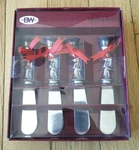 Set Of (4) Spreaders Silver Bell Boston Warehouse New In Box. Fixed Price $9.99.