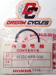Nos Honda 1983 VT750 Shadow Crank Case Cylinder O-ring 91351-689-000 New Oem. Fixed Price $13.39.