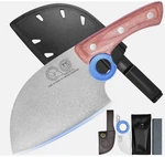 Xyj Authentic Heavy Duty Large Meat Cleaver Serbian Chef Butcher Knife W/ Sheath. Fixed Price $36.76.