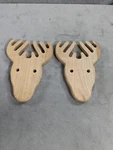 Hand Crafted Wooden Moose Head Pasta & Salad Server Kenai Alaska. Fixed Price $12.98.