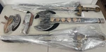 Shiny Crafts Lot Of 5 Viking Pieces Swords, Axes Knives. Fixed Price $199.95.