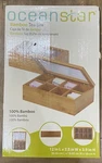 Oceanstar - TB1323 Bamboo Tea Box, 8 Compartment 12 Inch Natural. Fixed Price $30.00.