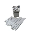 Syvio Knife Sets With Block 14 Pcs Kitchen Model No YS-2022- White Chefs. Fixed Price $57.99.