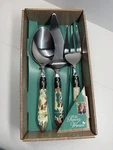 New Pioneer Woman 3 Piece Hostess Set Timeless Floral Leaves. Fixed Price $99.99.