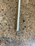 Fiberglass Drapery Baton Curtain Wand Pull Rod With Snap Ivory. Fixed Price $8.50.