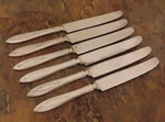 Oneida Adam Set Of 6 Dinner Knives Community Vintage Silverplate Flatware Lot. Fixed Price $20.99.