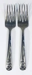 (2) Wallace Trellis Stainless Steel Flatware Salad Forks 6 1/8 Lot. Fixed Price $9.99.