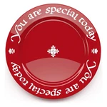 Waechtersbach You Special Today Red Plate, 10.63-INCH Decorative Chinaware. Fixed Price $39.99.