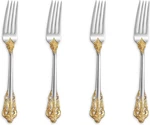 Luxury 5.9" Appetizer Forks, 18/10 Stainless Steel, Set Of 4, Gorgeous Cocktail. Fixed Price $27.01.