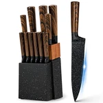 Vvwgkpk 12-PIECE Kitchen Knife Set With Wooden 12PCS, Pattern. Fixed Price $105.69.