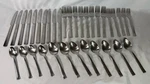Lot Of 35 Ginkgo Norse Satin 18/10 Stainless Steel Flatware Forks Spoons Knives. Fixed Price $74.99.