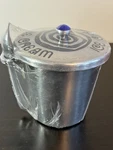 Vtg New Wild Eye Designs Polished Aluminum Ice Cream Pint Size Bucket & Scoop. Fixed Price $25.99.