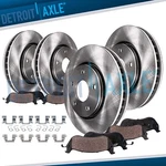 8PC Front And Rear Disc Brake Rotors Ceramic Pads For Infiniti Q50 Q60. Fixed Price $196.68.