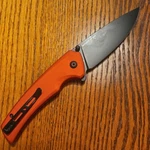 Sencut Serene D2 Tool Steel Blade Red Aluminium Handle Folding Knife S21022B-2. Fixed Price $31.78.
