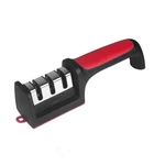 Handheld Knife Sharpener 3 Stage Multi Functional Kitchen Sharpening Tool Red. Fixed Price $9.95.