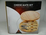 Franmara Cheese Mate Set With 4 Stainless Steel Tools 10.5" Board. Fixed Price $15.99.