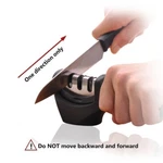 Knife Sharpener, 3-STAGE Sharpening System, Sharpens Ceramic & Steel. Fixed Price $14.65.