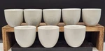 Vintage Set Of 8 Inter American Porcelain White Ceramic Espresso Cups Poland. Fixed Price $29.49.
