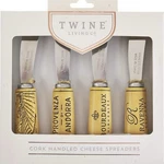 Twine Cork Handled Spreader Set Cheese Knives - Of 4 Nwt Kitchen Utensils. Fixed Price $27.99.