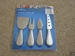 New Nip Crofton Cheese Knives Set - Stainless Steel Blade, Nonstick Coating. Fixed Price $8.99.