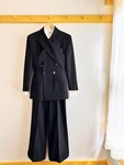 Jean Paul Gaultier Femme Jpg Vintage 90S Womens Pant Suit Jacket Set Black 40FR. Fixed Price $650.00.