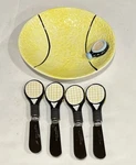 Supreme Mr. Tennis Ball/racquet Plate Set & 4 Spreaders. Fixed Price $29.95.