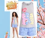 Care Bears Womens Size Xl 16-18 Tank Top And Shorts Pajama Set Grey/blue. Fixed Price $13.45.