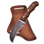 Handmade 1095 Steel Lineman Hawkbill Knife With Leather Sheath, Fixed Blade.... Fixed Price $61.75.